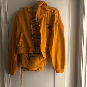 Von Dutch Kids Yellow Hoodie Jacket